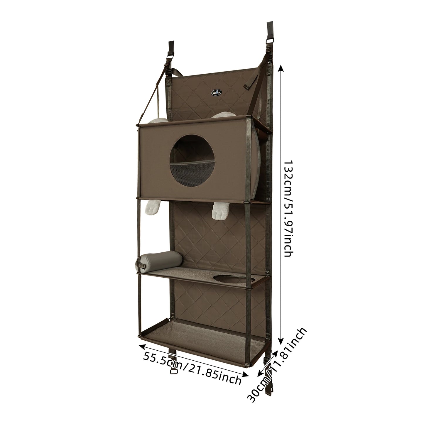 NONECN Hanging Cat Tree Door Mount Climber With Bed
