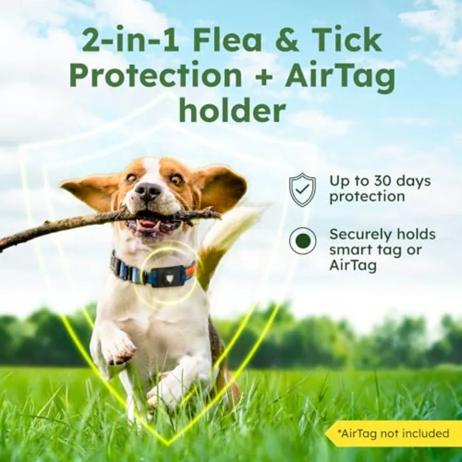 Paw Guardian Flea Tick Pendant for Dogs with AirTag Holder