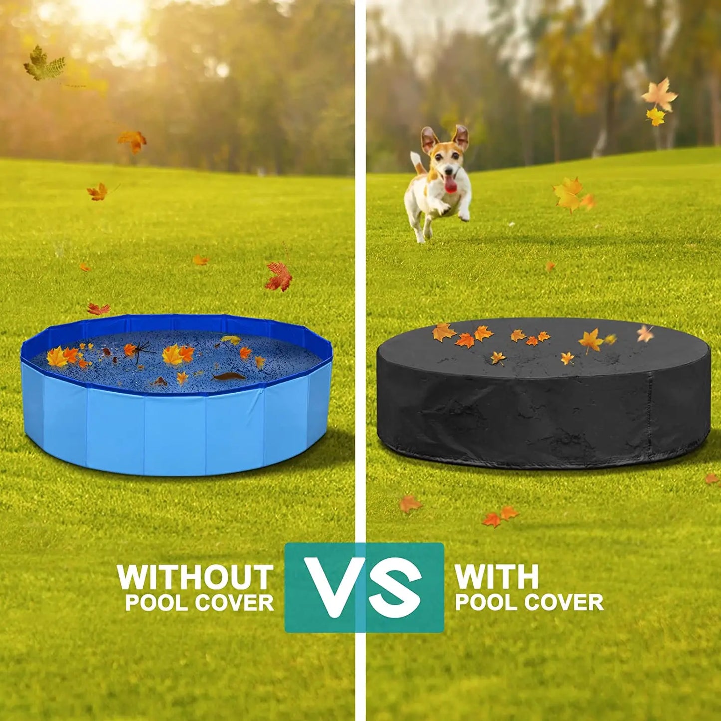 PETRAVEL Foldable Dog Pool Portable Bath Tub