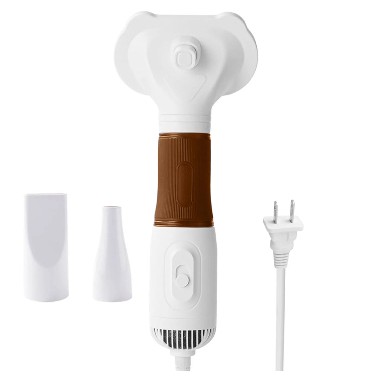 Pet Hair Dryer with Slicker Brush Low Noise 600W 3 Temperature Adjustable 3 in 1 Grooming Dog Blow Dryer for Cats Cat Hair Dryer