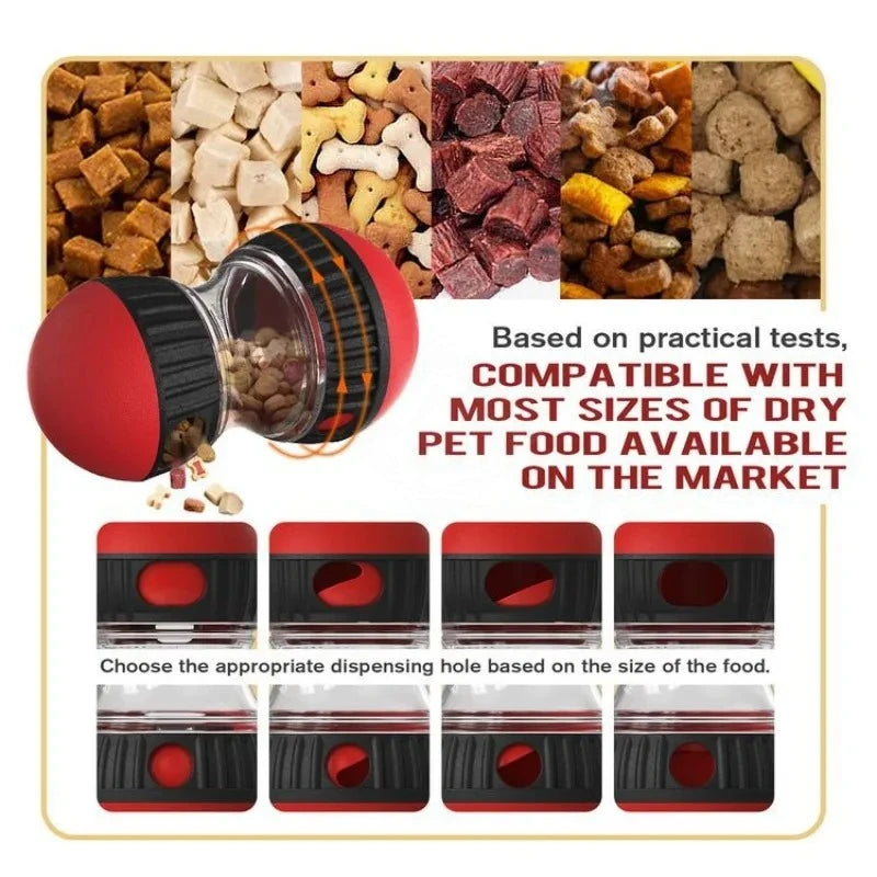 Dog Puzzle Ball Treat Dispenser Slow Feeder Bite Resistant Toy