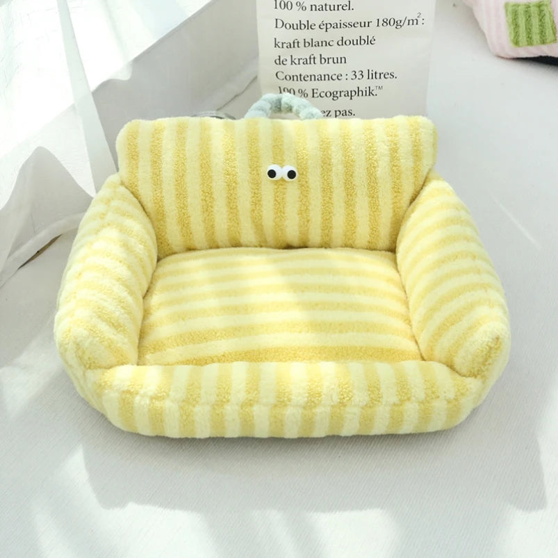 NONECN Puppy Sofa Kennel Winter Warm Pet Nest Bed Mat
