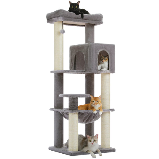 PAWZ Road Four Tier Cat Tree With Thick Scratching Posts