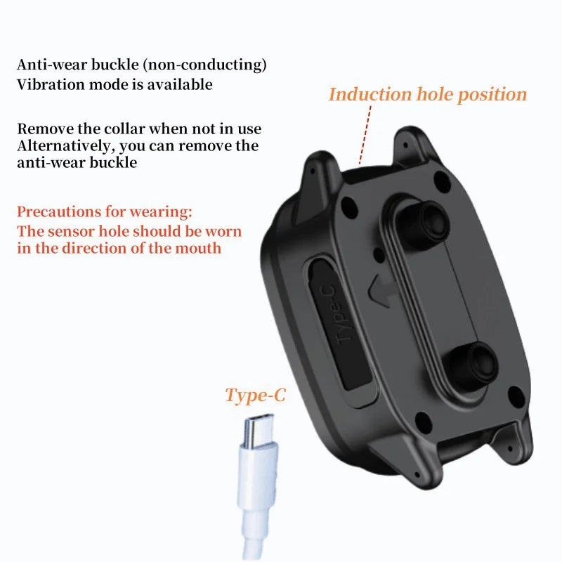 Waterproof Rechargeable Anti Bark Collar For Dogs Vibration Training