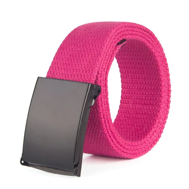 Military Men Belt 2024 Army Belts Adjustable Belt Men Outdoor Travel Tactical Waist Belt with Plastic Buckle for Pants 120cm