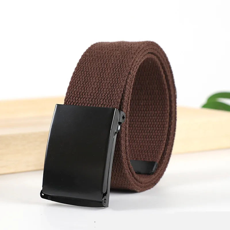 Military Men Belt 2024 Army Belts Adjustable Belt Men Outdoor Travel Tactical Waist Belt with Plastic Buckle for Pants 120cm