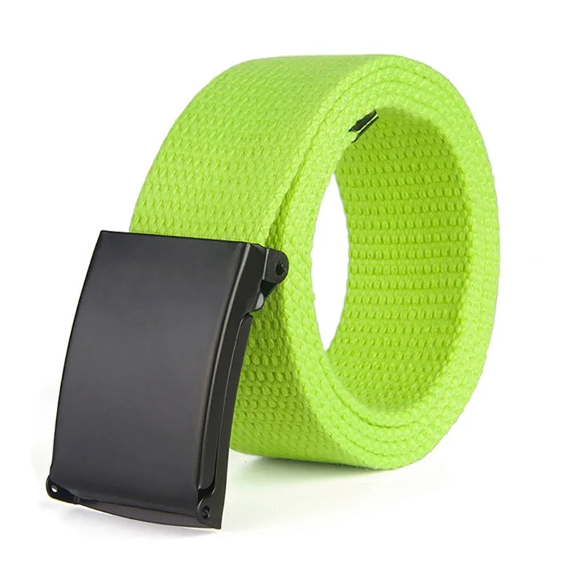 Military Men Belt 2024 Army Belts Adjustable Belt Men Outdoor Travel Tactical Waist Belt with Plastic Buckle for Pants 120cm