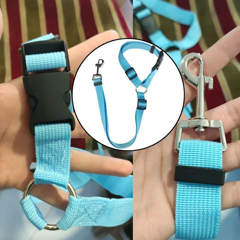 NONECN Two In One PetCare Car Seat Belt Leash Harness