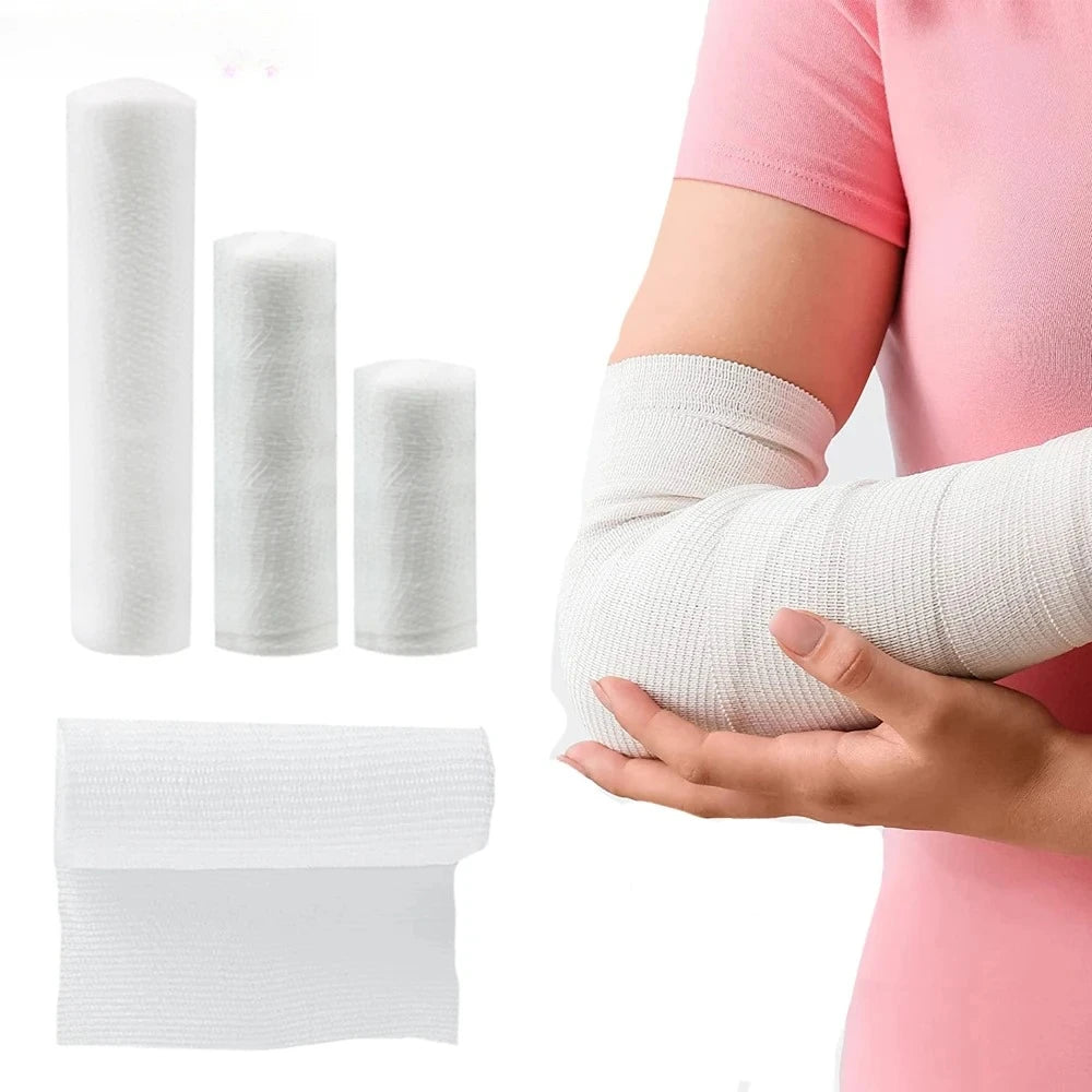 4 Rolls Premium Gauze Rolls ,Stretch Gauze Bandage - Super Soft Woven Stretch Gauze Bandages for Primary Wound Dressing Support