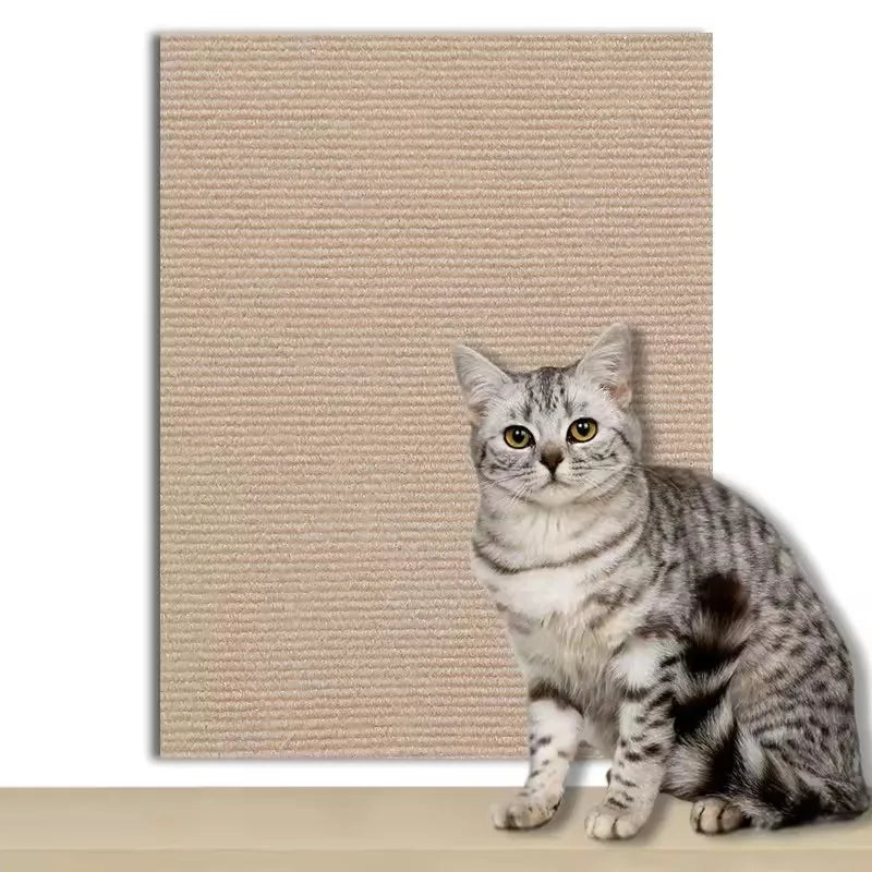 NONECN Cat Scratcher Pad Sofa Protector Self Adhesive Carpet Mat