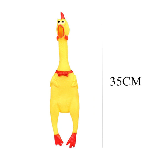 DKSTINYE Squeaky Screaming Chicken Dog Toy Squeaker Chew