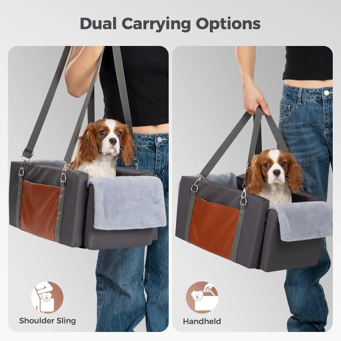 XMSJ Center Console Car Seat For Small Dogs And Cats