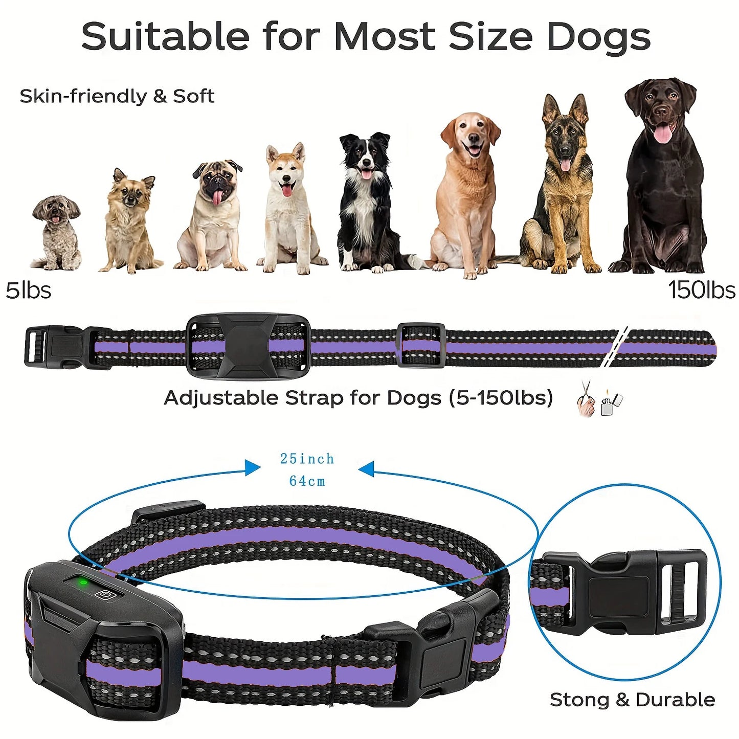 WXRPET 3300Ft Electric Dog Training Collar With Remote Waterproof