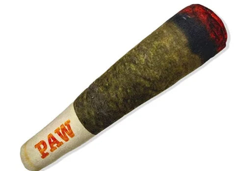Funny Interactive Cigar Plush Dog Toy Squeaky Chew