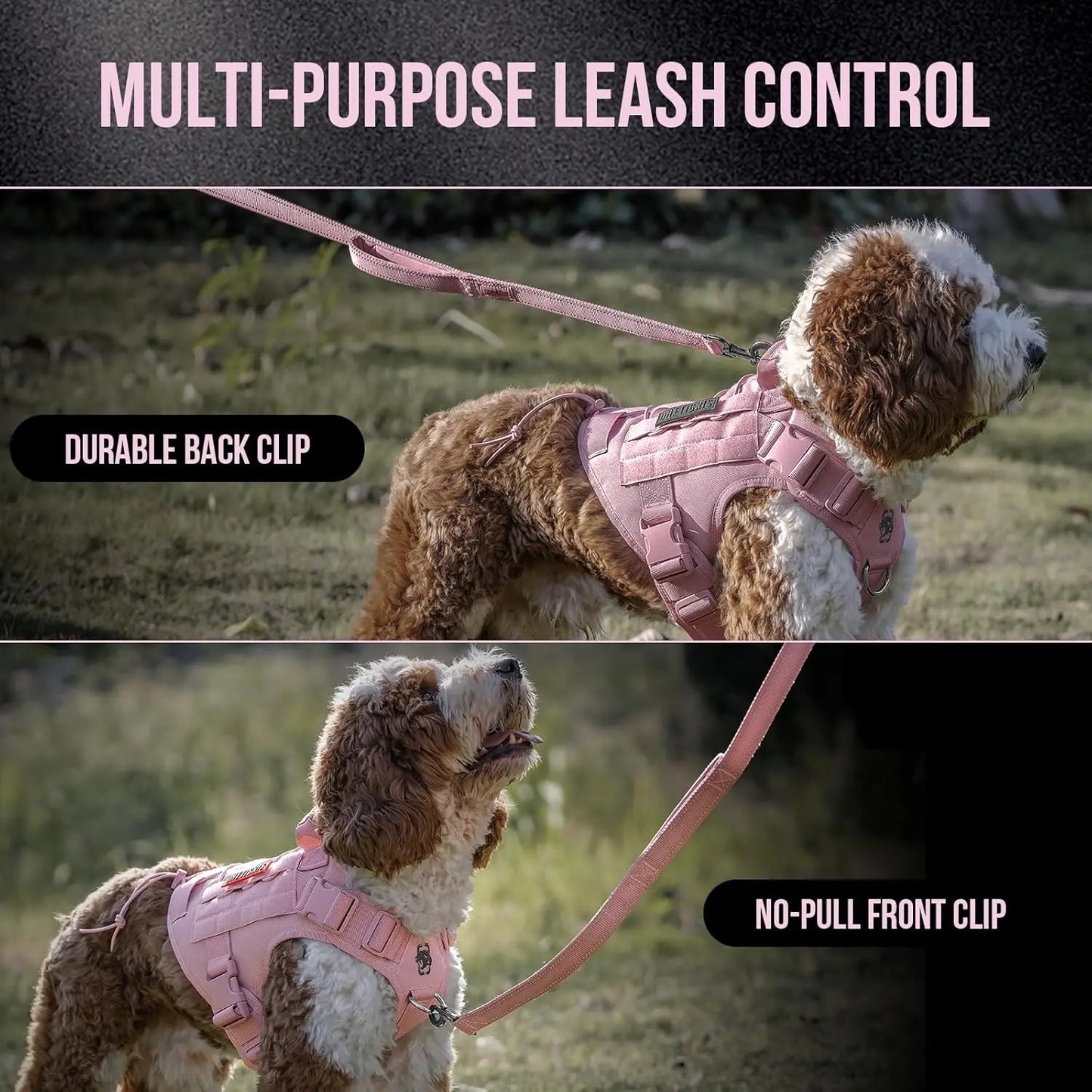 Adjustable No Pull Dog Harness Vest for Walking and Training