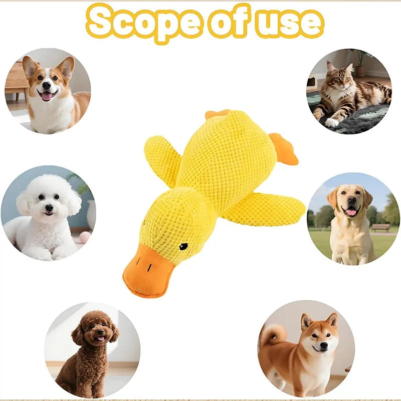 Duck Squeaky Calming Plush Toy for Dogs and Cats