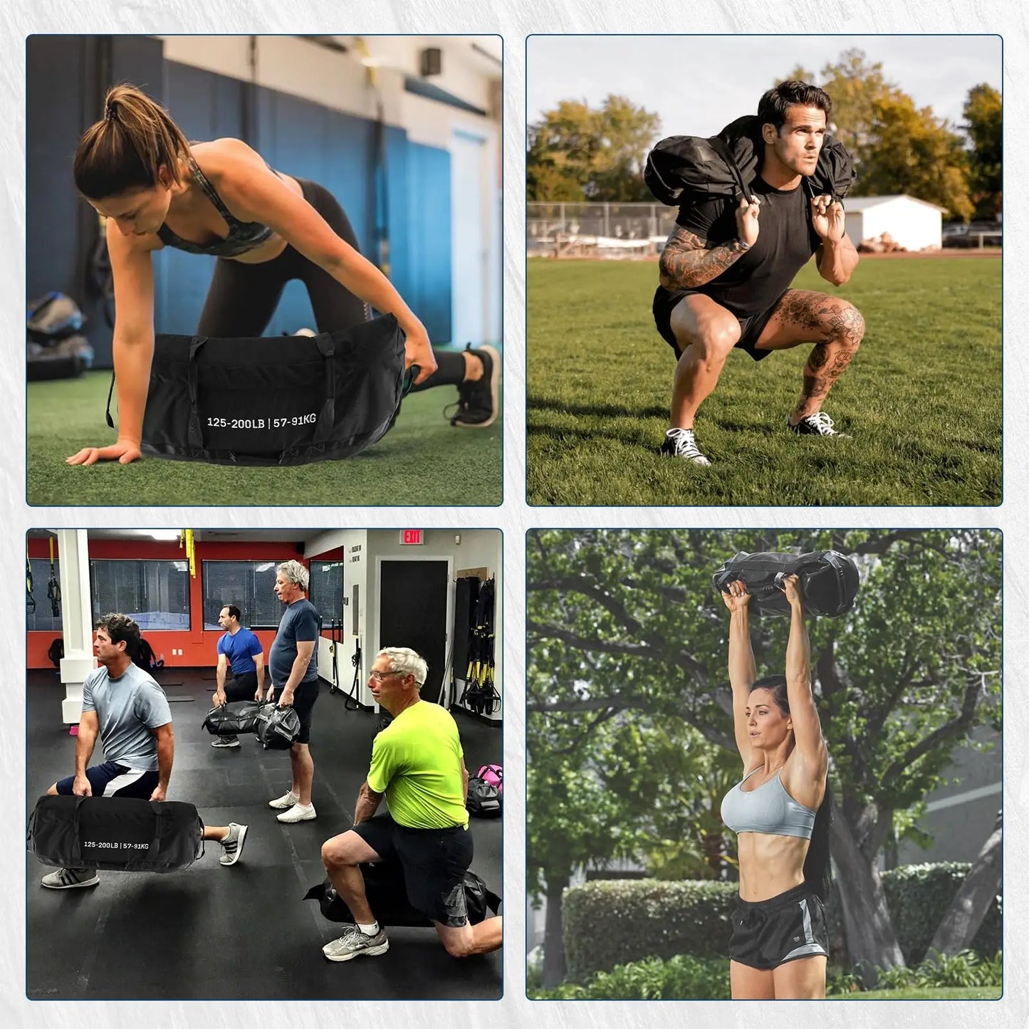Sandbags for Workout,Adjustable Sand Bags for Fitness,Yoga, Strength Training and Full-Body Workouts