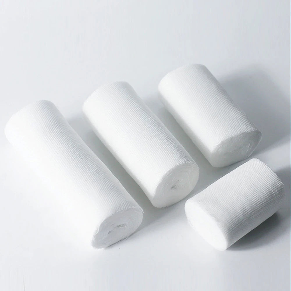 4 Rolls Premium Gauze Rolls ,Stretch Gauze Bandage - Super Soft Woven Stretch Gauze Bandages for Primary Wound Dressing Support