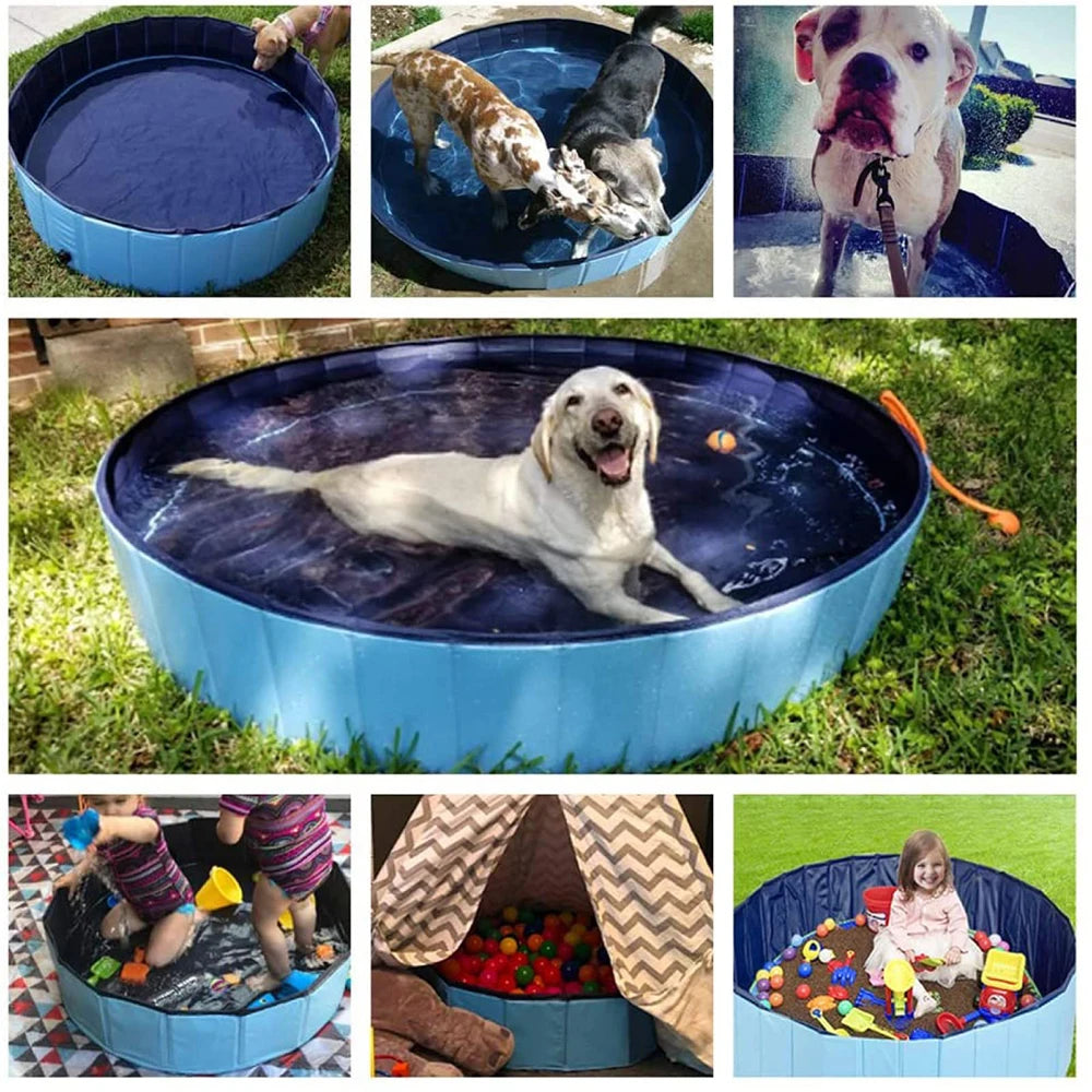 PETRAVEL Foldable Dog Pool Portable Bath Tub