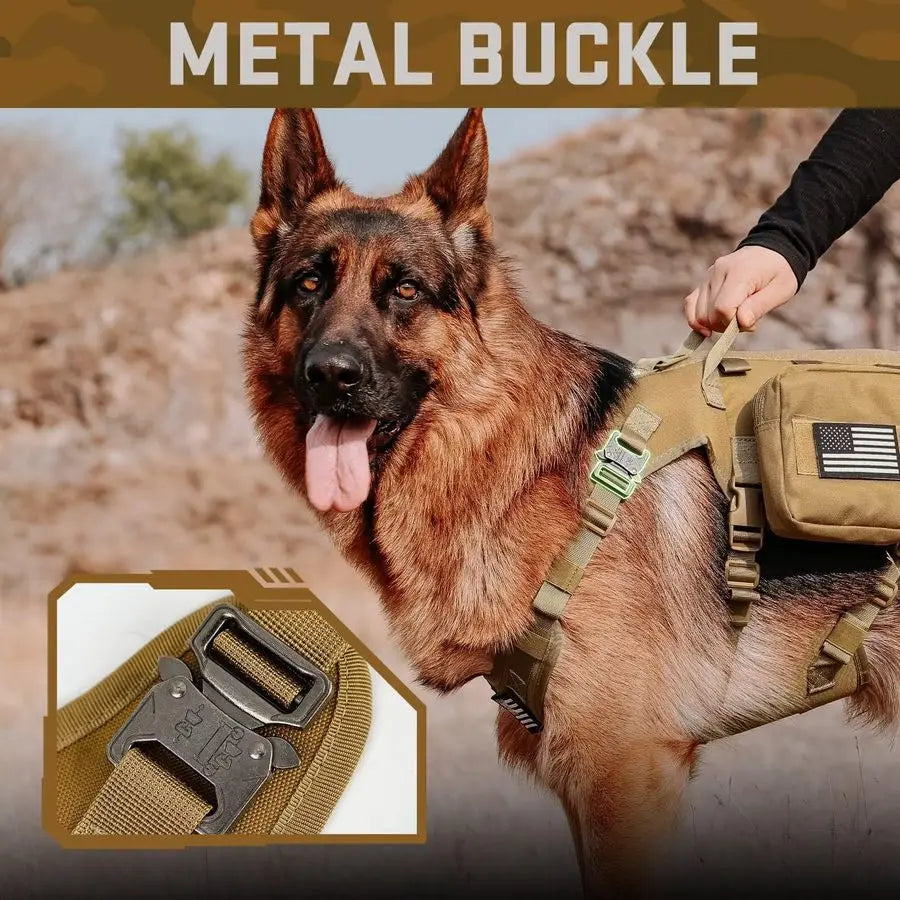 Tactical Dog Harness Bundle For Active Dogs No Pull Walking