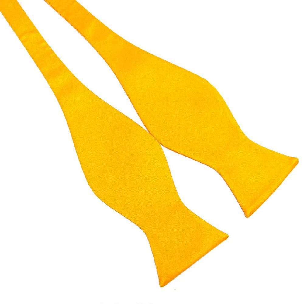 Self Bow Tie Men Adjustable Silk Satin Bowtie Solid Color Classic Business Neckwear Butterfly Wedding Party Suit Accessories Tie
