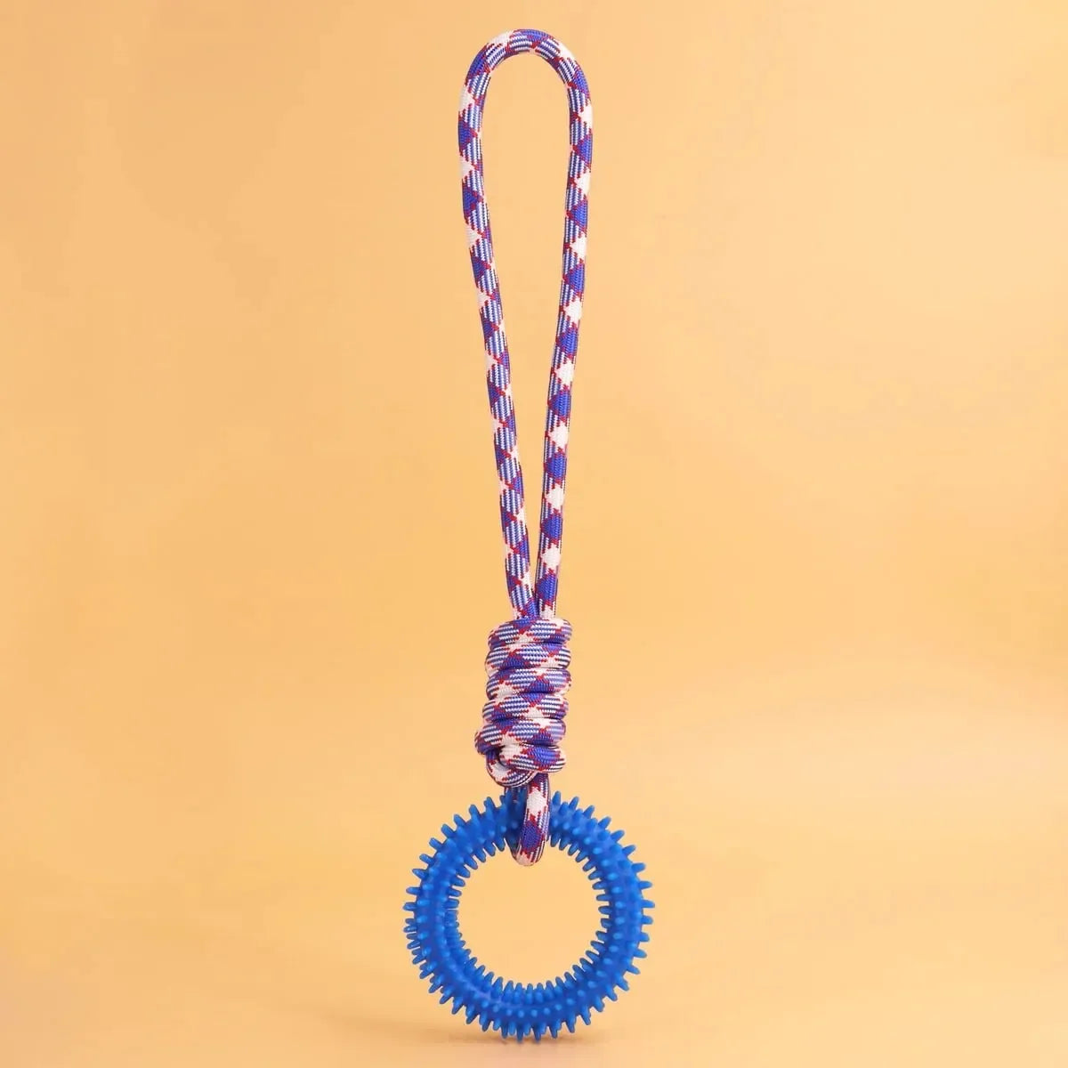 Durable Dog Chew Rope Toy With Nylon And Rubber Knot