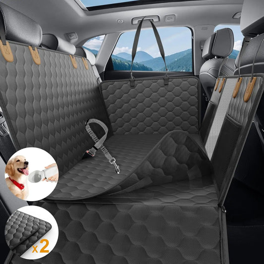 Wedyvko Waterproof Foldable Dog Car Seat Cover Hammock Back Seat Protector