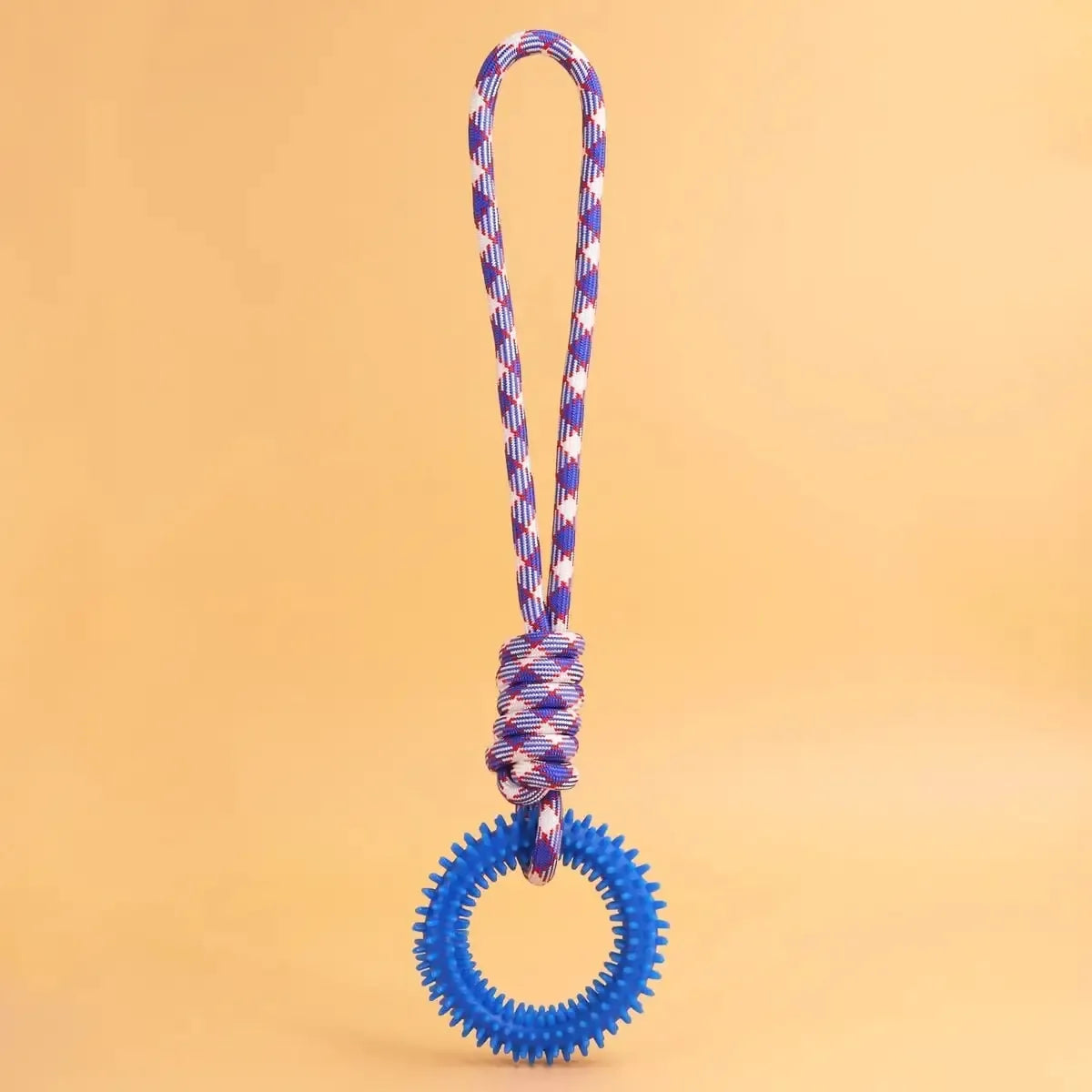 Durable Dog Chew Rope Toy With Nylon And Rubber Knot