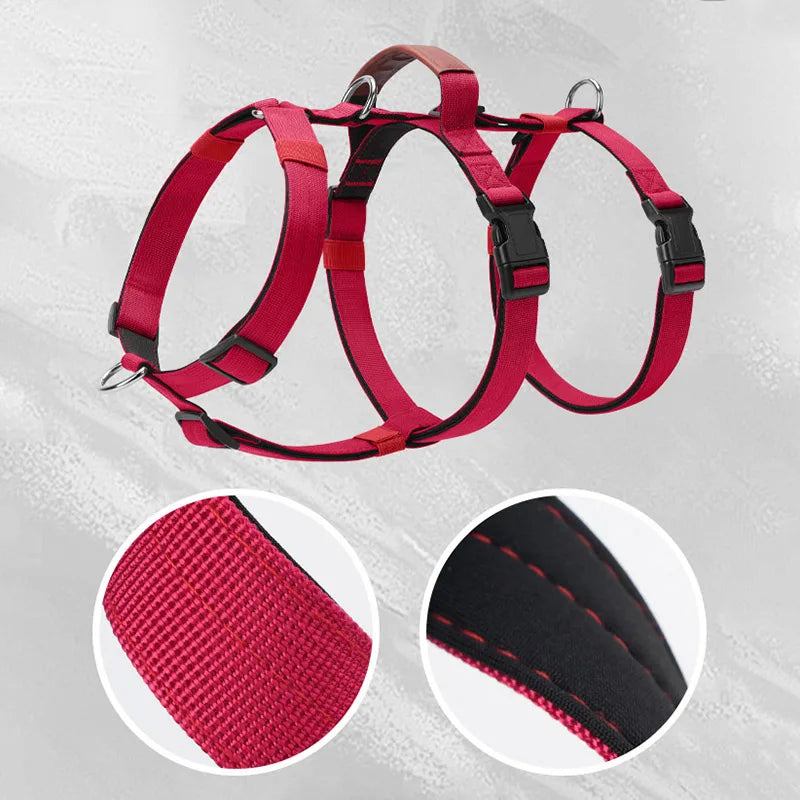 NONECN Escape Proof Nylon Dog Harness With Handle No Pull