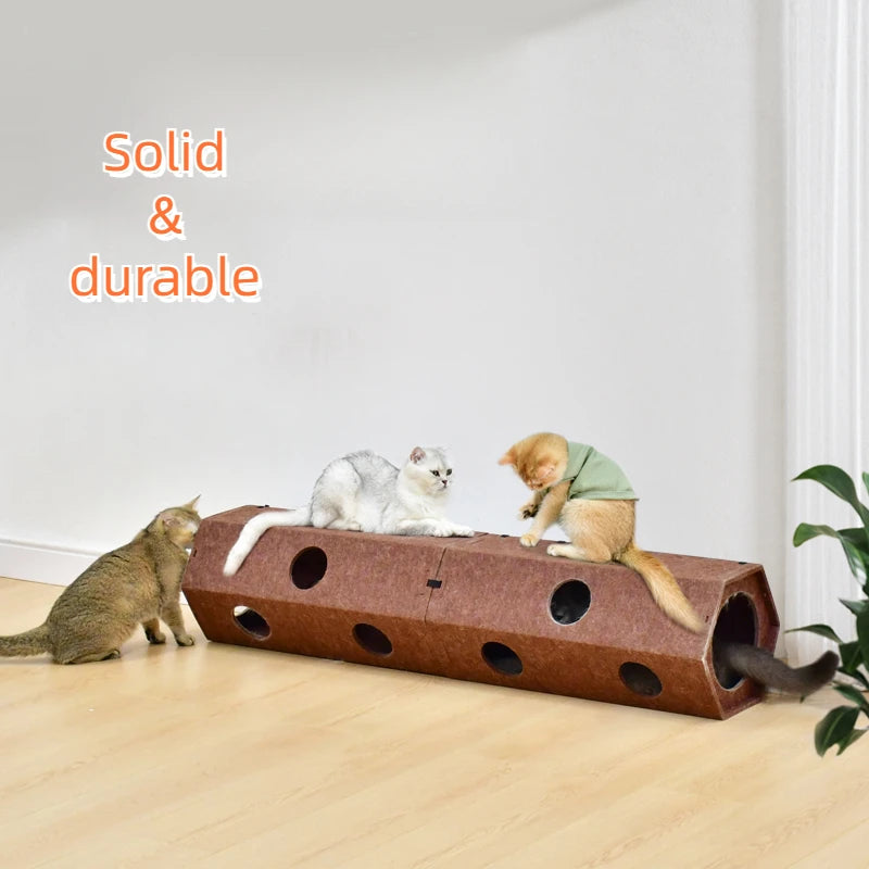 Pet Cat Tunnel Tube Toys foldable Tunnels for Indoor Cats Kitten Play Tube Suitable for all four seasons Wall-Corner Games 고양이
