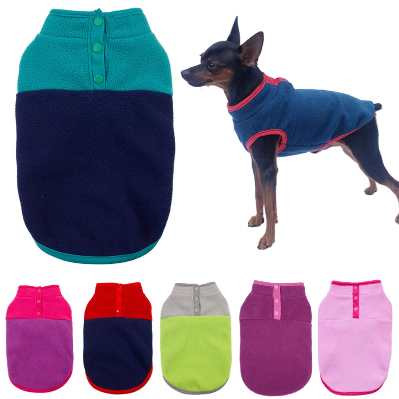 Fleece Dog Coat For Small Dogs Autumn Winter