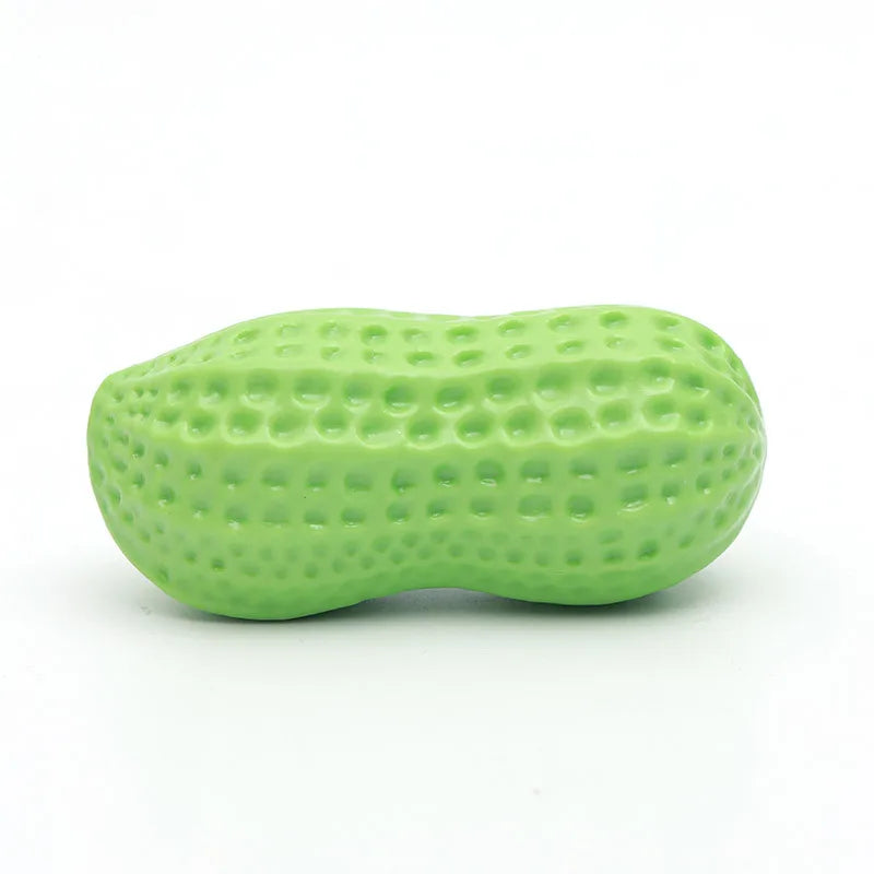 Pet Peanut Squeak Chew Toy For Dogs And Cats Interactive Grinding Teeth