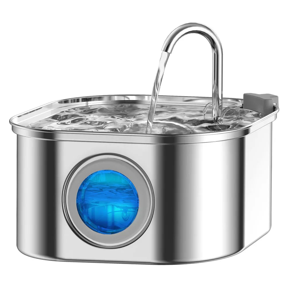 Stainless Steel Pet Water Feeder And Drinking Fountain