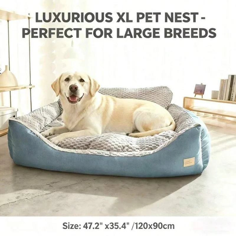 1pcs,Comfortable And Warm Dog House - Dog Bed, Golden Retriever Pet Sleeping Mat, All-Season Large Dog Couch Dog Mat