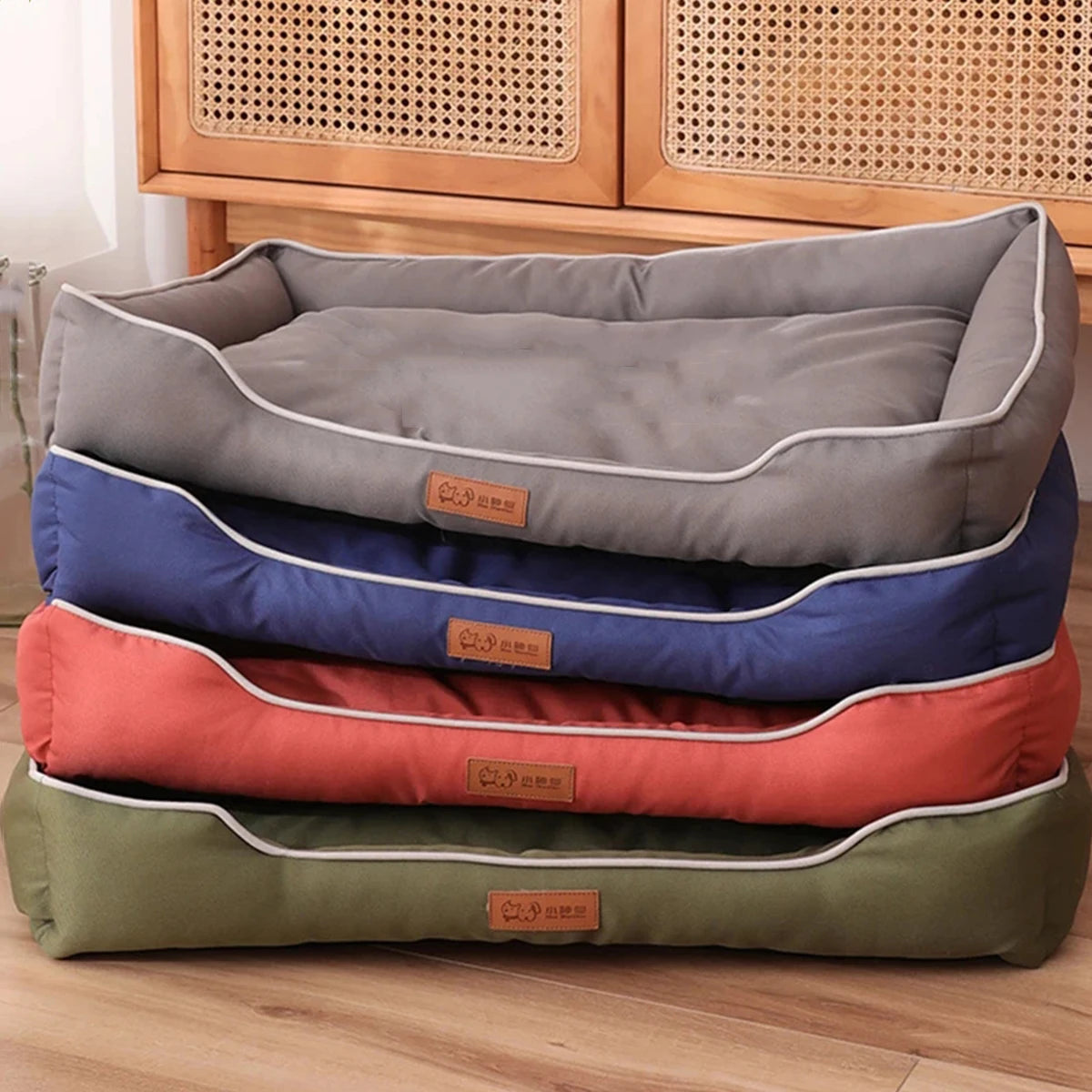 Four Season Square Dog Bed For Pets Waterproof Thickened Cushion