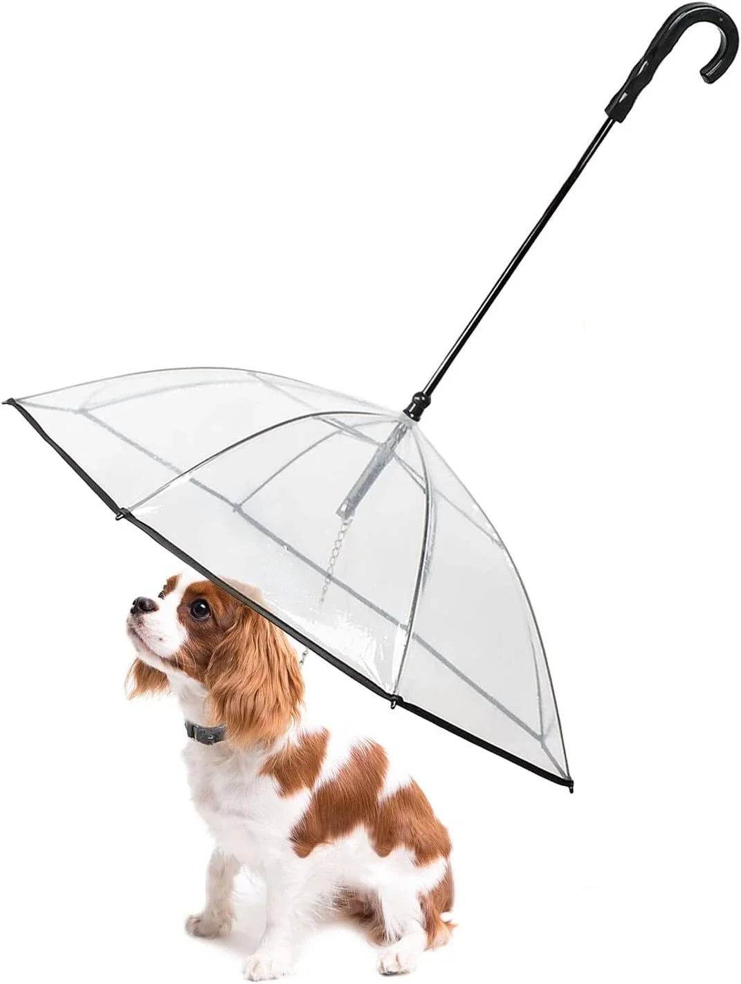 ATUBAN Dog Umbrella With Leash For Pets Rain Shield