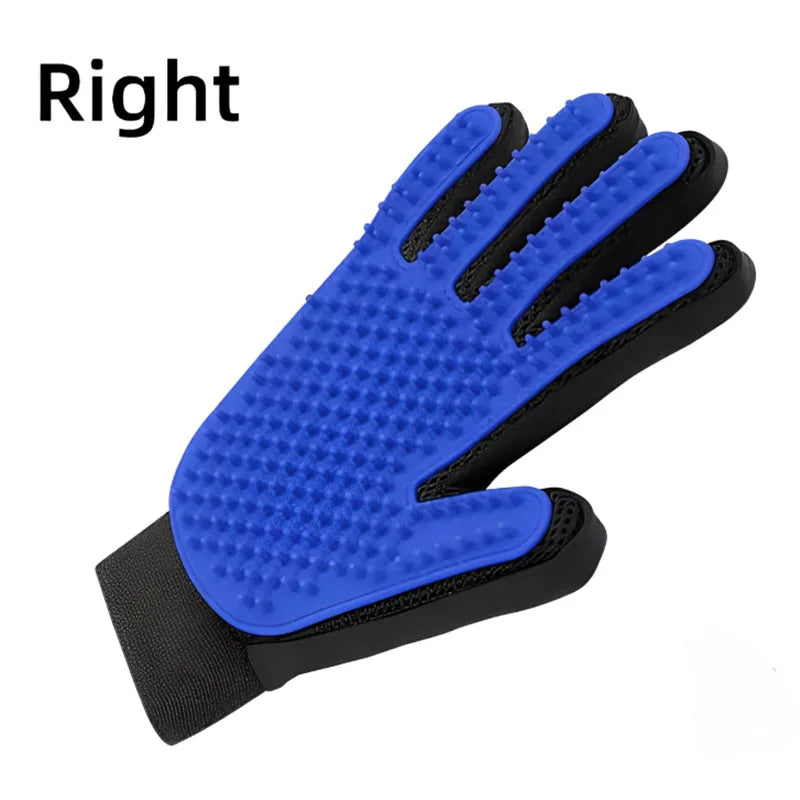 Pet Hair Glove Grooming Brush Deshedding Cats Dogs
