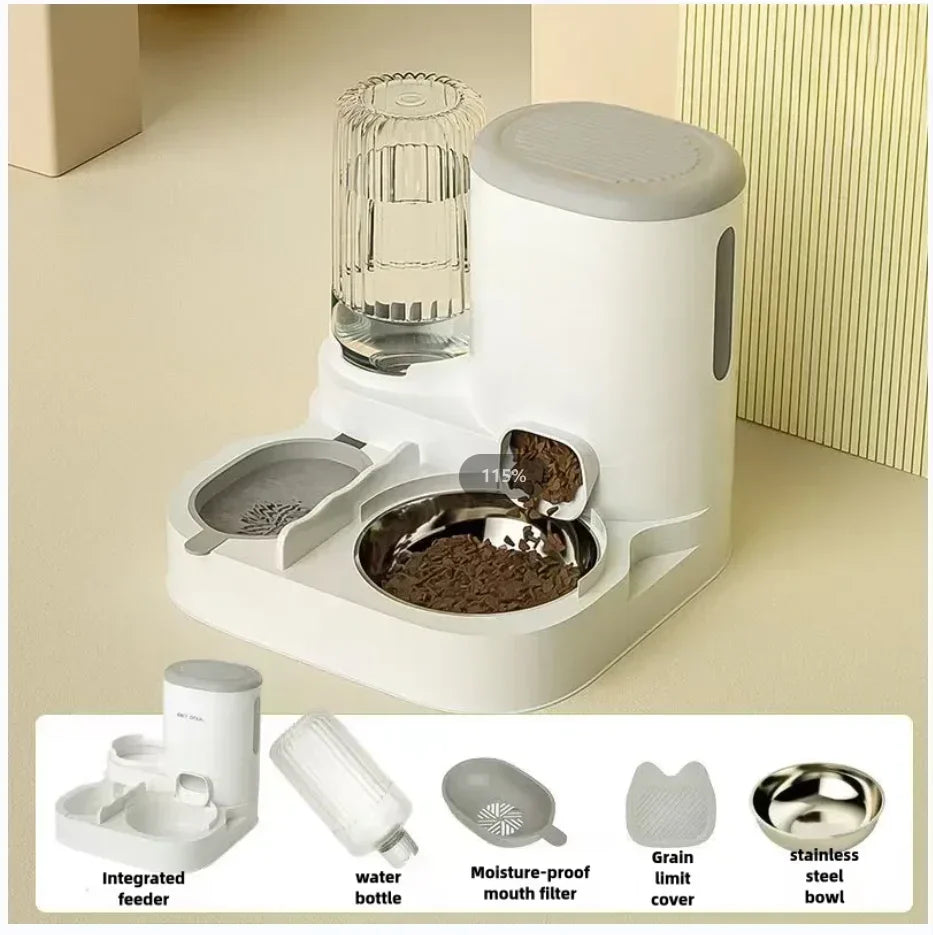 2 In 1 Automatic Pet Water Fountain Food Dispenser