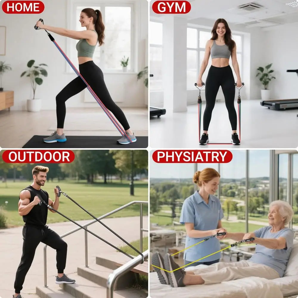 Resistance Bands for Fitness Training - Versatile Workout Gear for All Ages and Settings