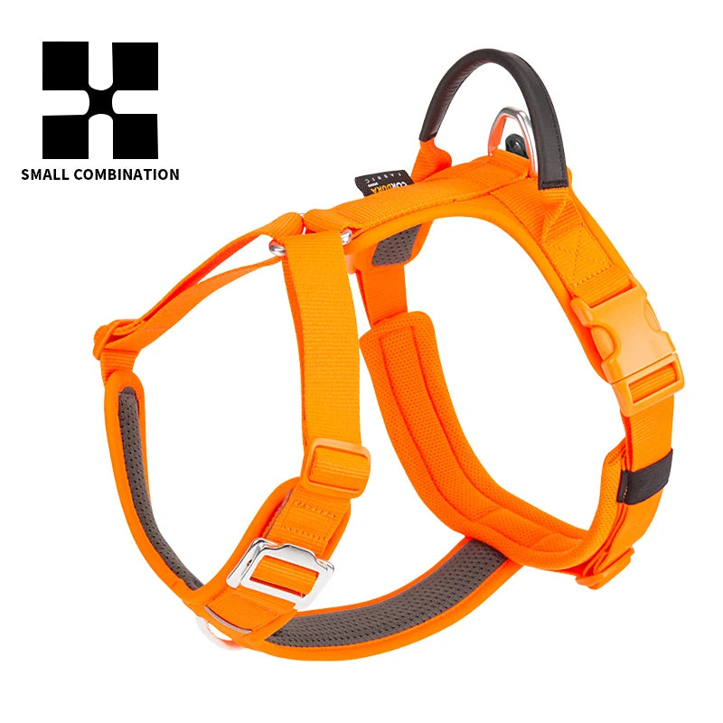 Small Combination Pet Harness No Pull Reflective Dog Vest Adjustable