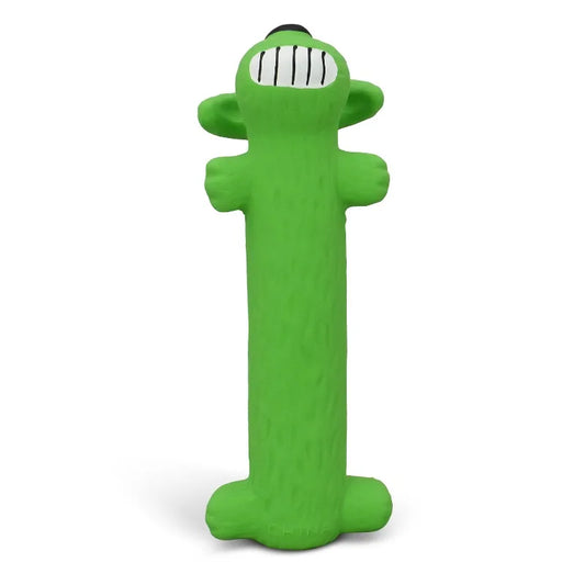 (2 pack) Smiling Loofa Dog Latex Dog Toy with Squeaker