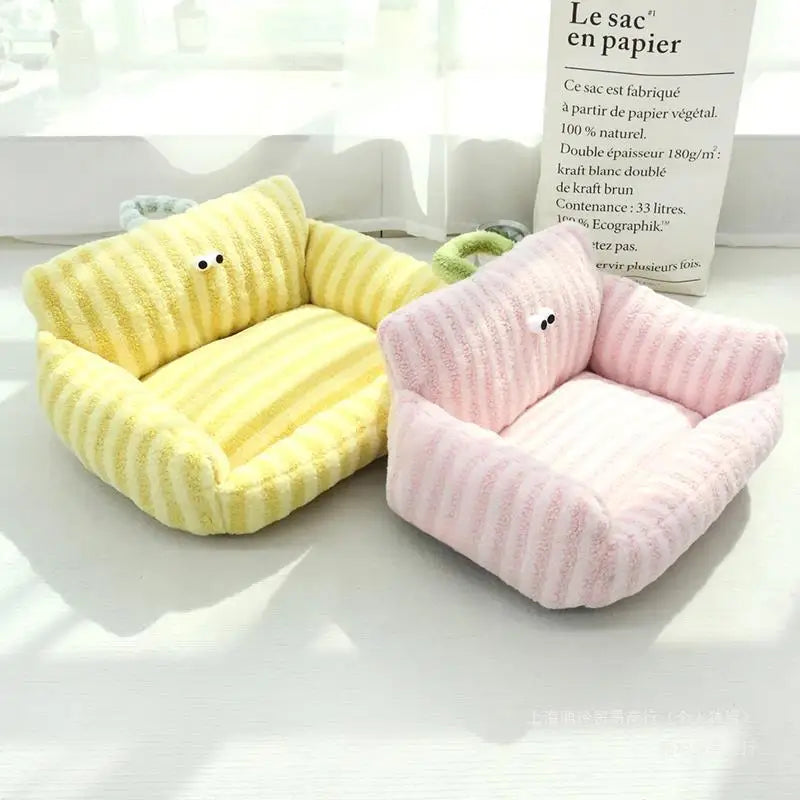 NONECN Puppy Sofa Kennel Winter Warm Pet Nest Bed Mat