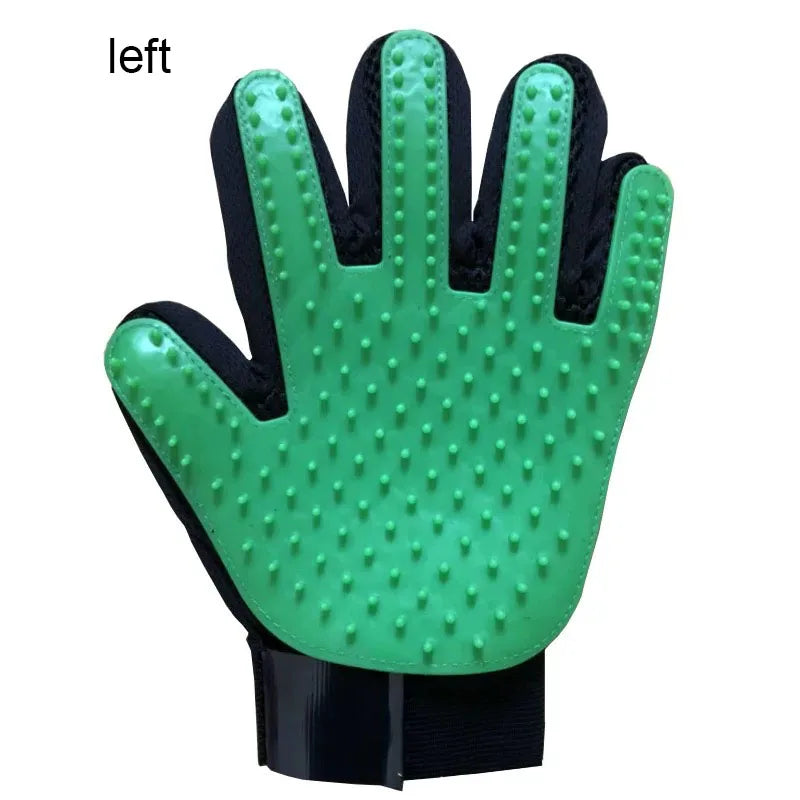 Pet Hair Glove Grooming Brush Deshedding Cats Dogs