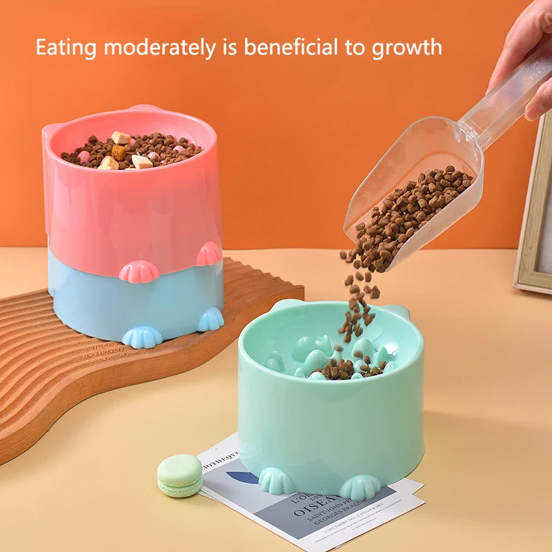 Slow Feeder Cat Bowl Anti-Choking Design For Small Pets