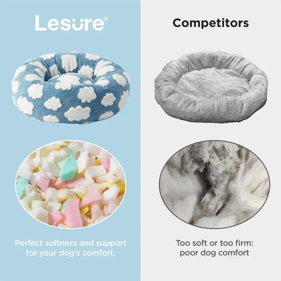 Donut Pet Bed With Washable Cover For Cats And Dogs