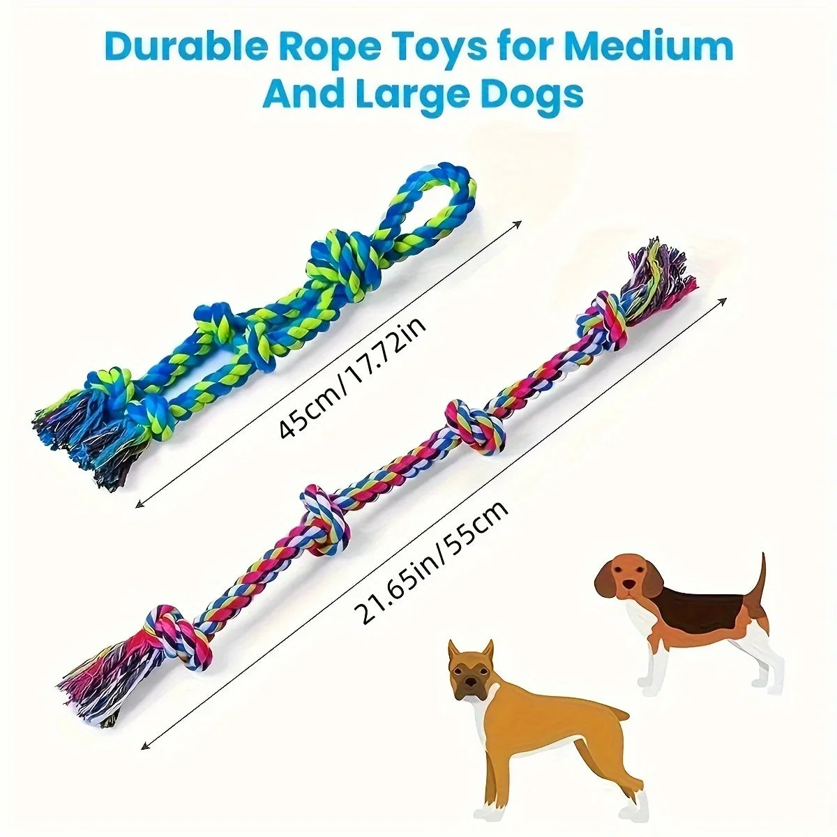 Knot Dog Toys Indestructible Durable Tug of War Chew Toys