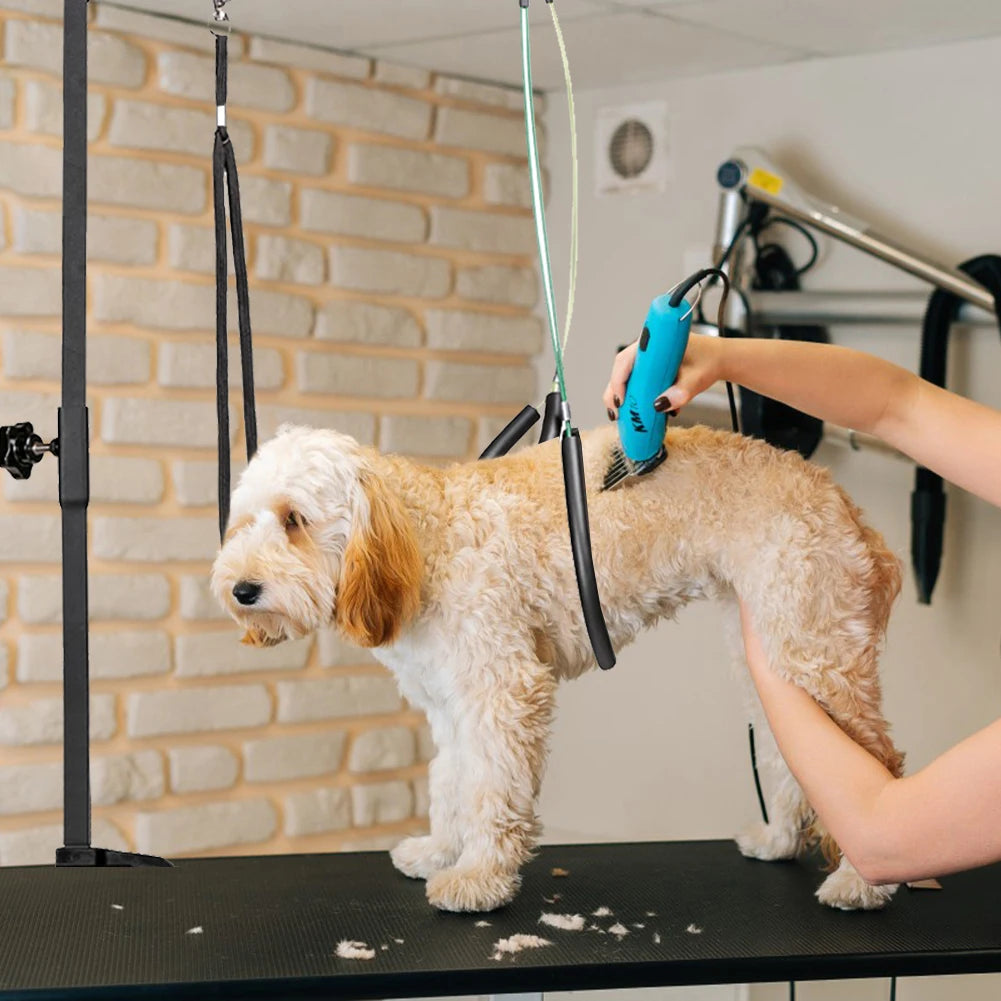 Nonedesk Dog Cat Holder Adjustable Stainless Steel Grooming Stand