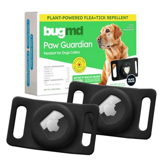 Paw Guardian Flea Tick Pendant for Dogs with AirTag Holder