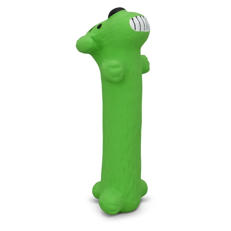 (2 pack) Smiling Loofa Dog Latex Dog Toy with Squeaker