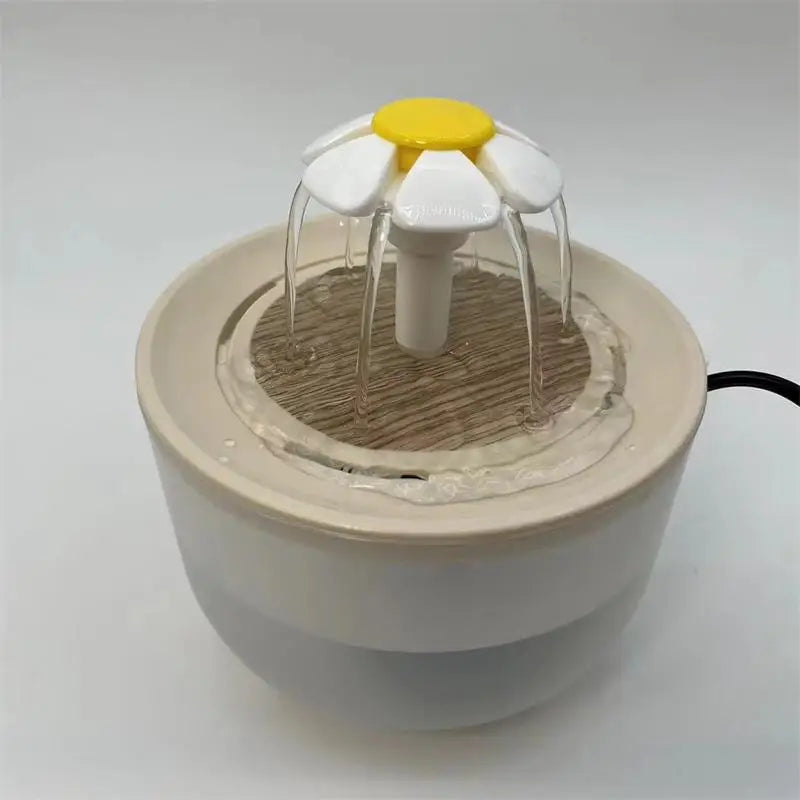 Quiet Electric Cat Water Fountain With Automatic Silent Filter